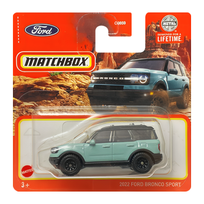 Машинка Велике Місто Matchbox 2022 Ford Bronco Sport Off-Road 1:64 HLC63 Blue - Retromagaz