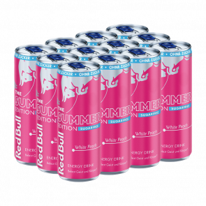 Набор Напиток Энергетический 12шт Red Bull Summer Edition White Peach Sugar Free 250ml Набор Напиток Энергетический 12шт Red Bull Summer Edition White Peach Sugar Free 250ml - Retromagaz