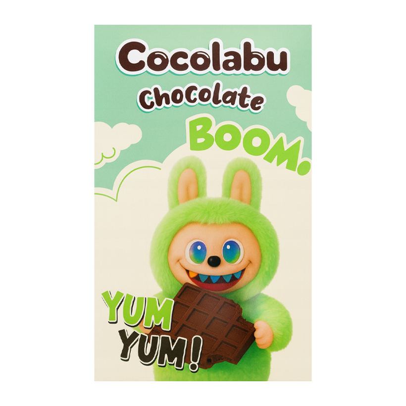 Шоколад Молочний Cocolabu Лабубу Labubu Boom Green 80g - Retromagaz