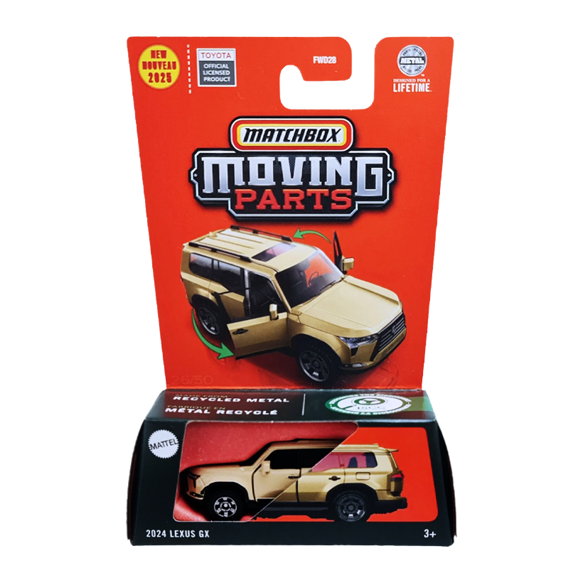 Тематична Машинка Matchbox 2024 Lexus GX Moving Parts 1:64 JBW62 Tan - Retromagaz