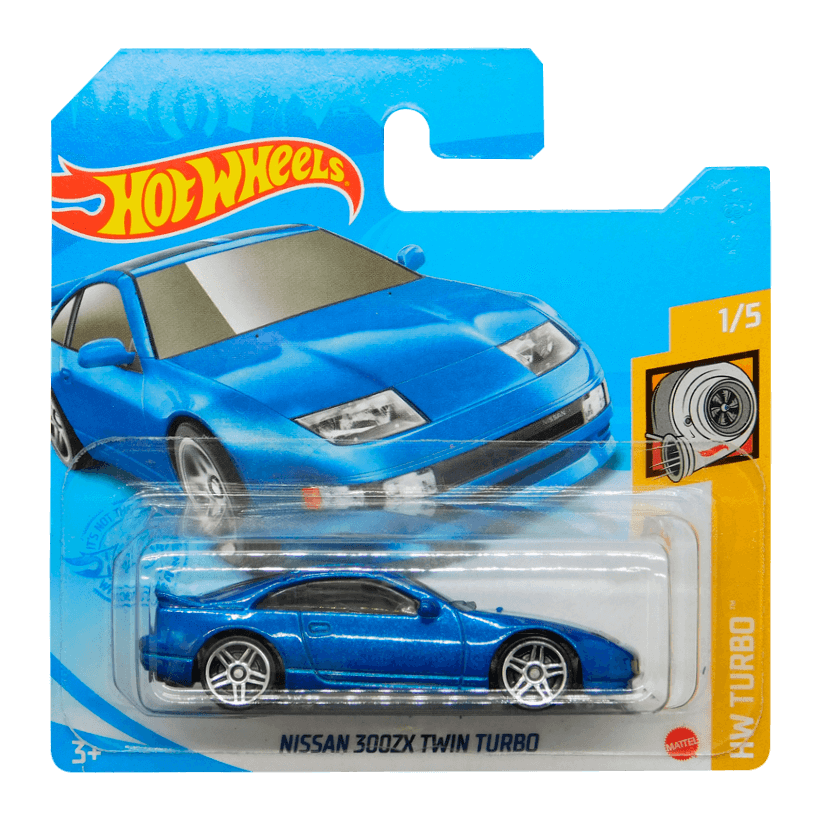 Машинка Базова Hot Wheels Nissan 300ZX Twin Turbo Turbo 1:64 GRY55 Blue - Retromagaz