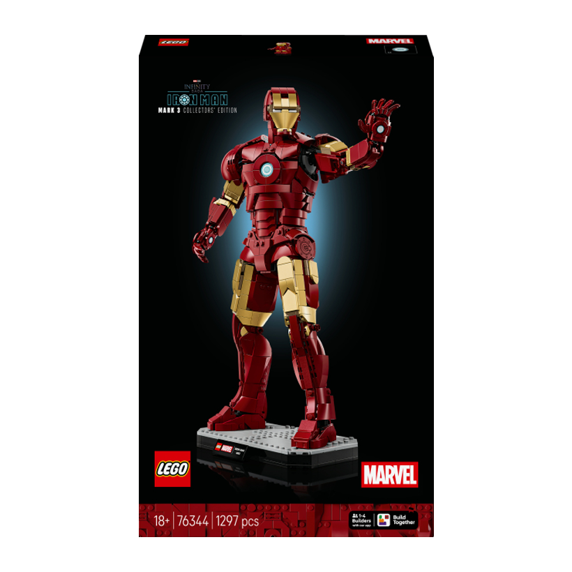 Конструктор Lego Железный Человек в Броне Mark 3. Коллекционный Набор Marvel 76344 Новый - Retromagaz