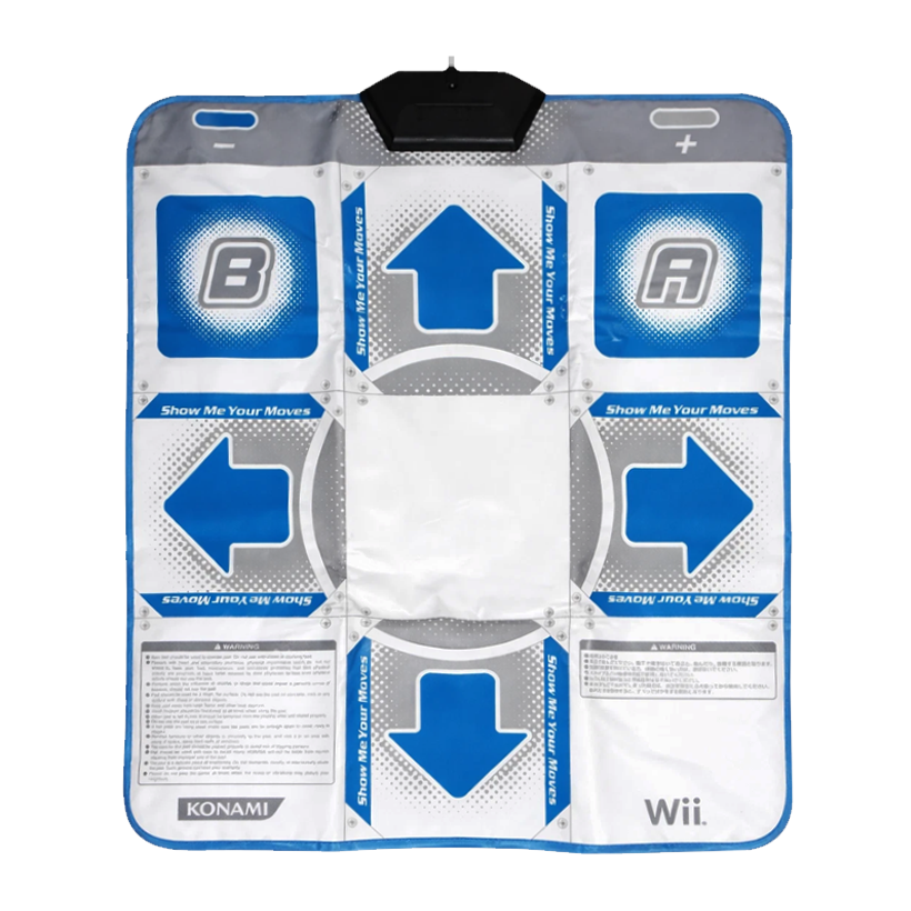 Контролер Дротовий Konami Wii RU054 Танцювальний Килимок Dance Revolution Pad Mat White 1.8m Б/У - Retromagaz