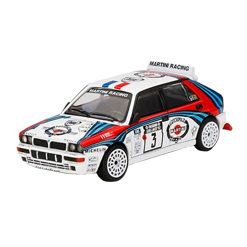 Машинка Premium MINI GT Lancia Delta HF Integrale Evoluzione 1:64 White - Retromagaz
