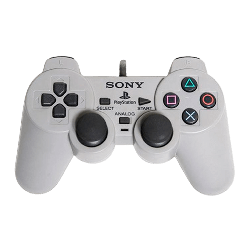 Геймпад Дротовий Sony PlayStation 1 DualShock SCPH-1200 Grey 2m Б/У Нормальний - Retromagaz