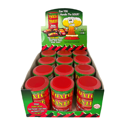 Набір Цукерки 12шт Toxic Waste Red Sour Candy 42g - Retromagaz