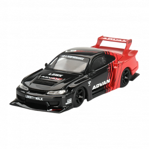 Машинка Premium MINI GT Nissan Nissan LB-Super Silhouette S15 Silvia ADVAN 1:64 MGT00649-CH Black - Retromagaz