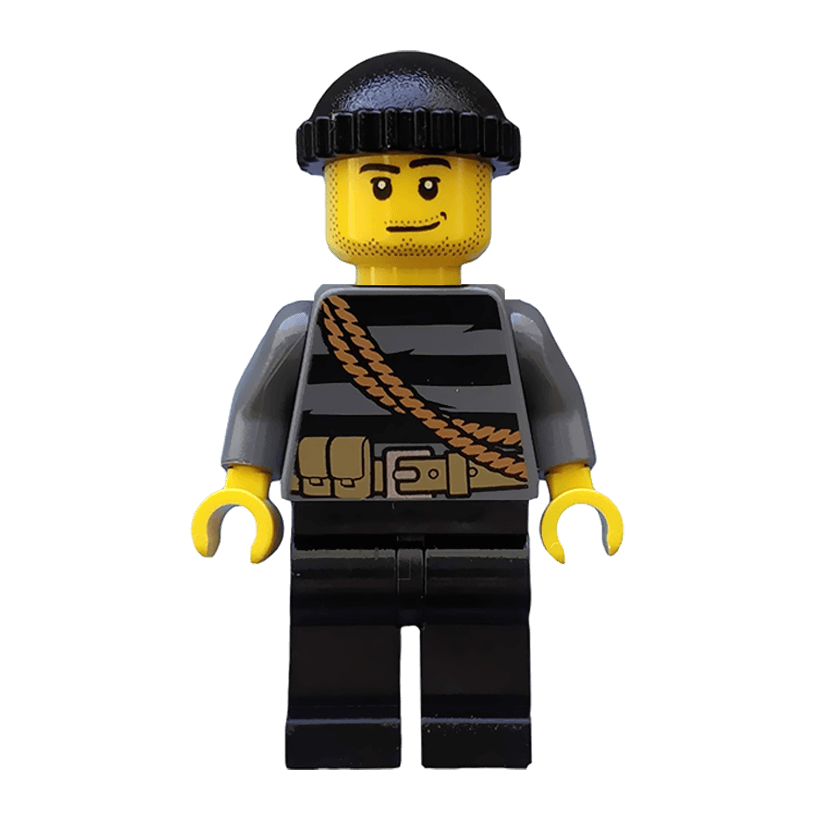 Фигурка Lego Police 973pb1322 Burglar City cty0501 Б/У - Retromagaz