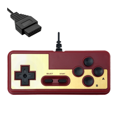 Геймпад Проводной RMC Famicom Dendy 15pin Red 1.2m Новый - Retromagaz