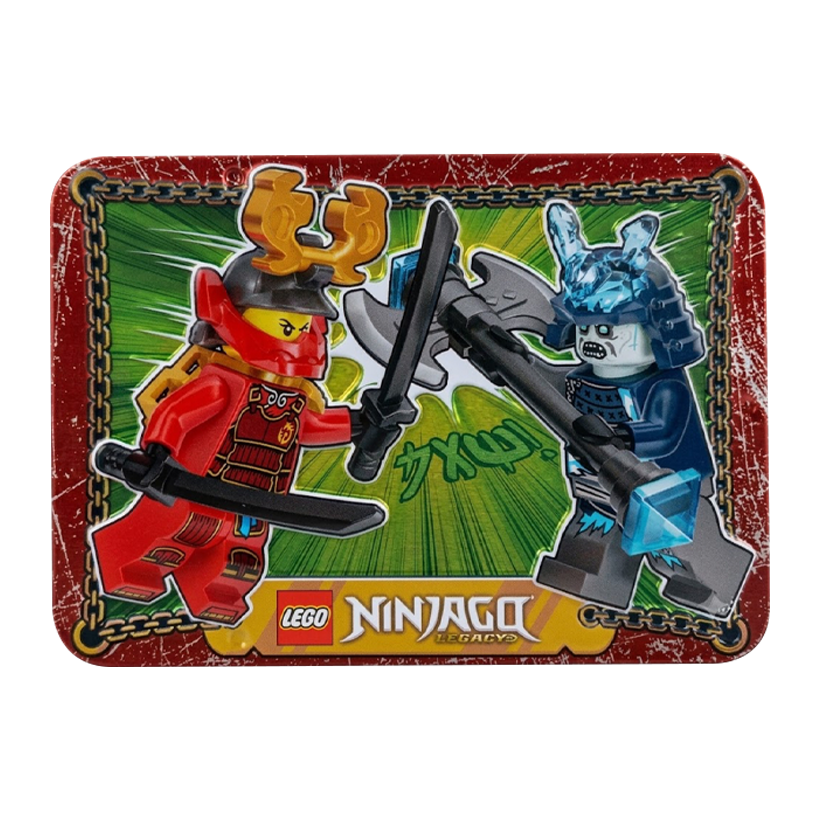 Конструктор Lego Фігурка Samurai X vs Grimfax Metal Box Ninjago l0002215 Новий - Retromagaz