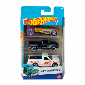 Машинка Базовая Hot Wheels Pharodox / Custom '69 Chevy / '99 Ford F-150 3-Packs 1:64 K5904-2 White 3шт