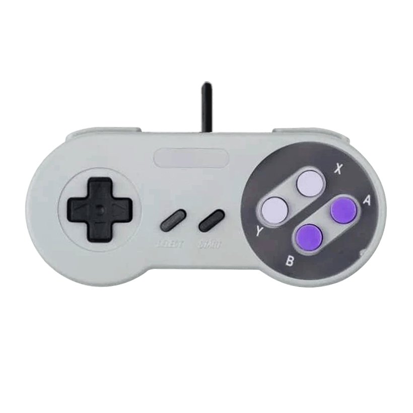 Геймпад Дротовий RMC SNES Grey Blue 1.5m Новий - Retromagaz
