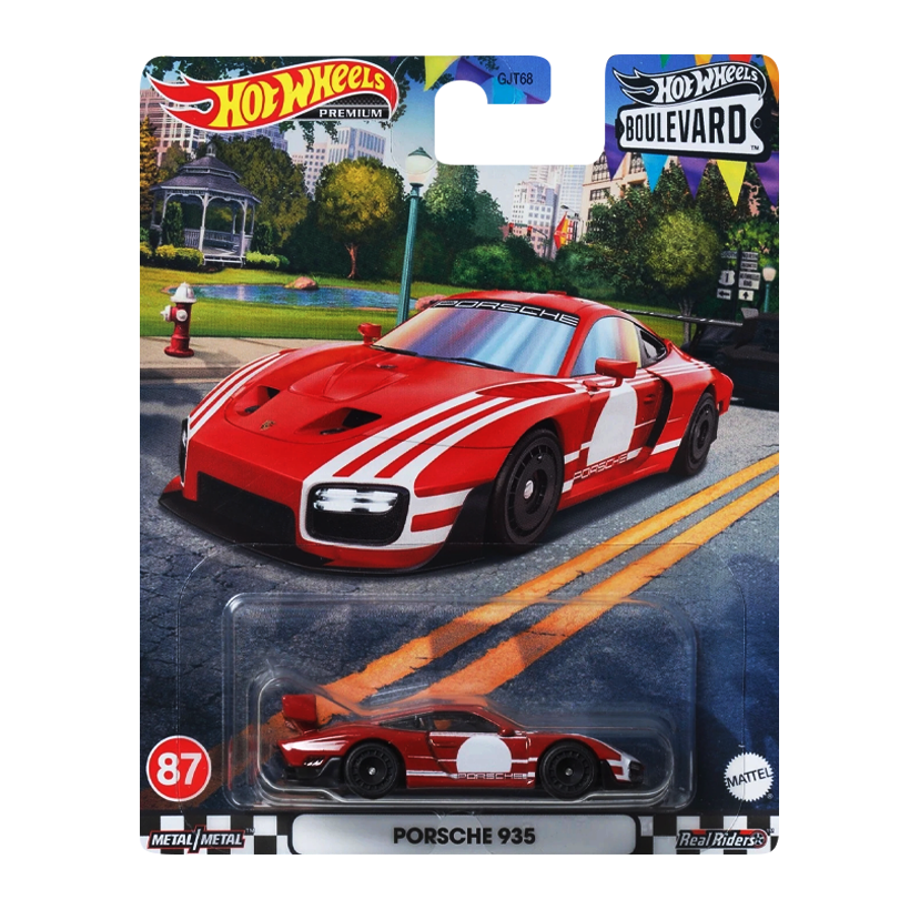 Машинка Premium Hot Wheels Porsche 935 Boulevard 1:64 GJT68/HKF36 Red - Retromagaz
