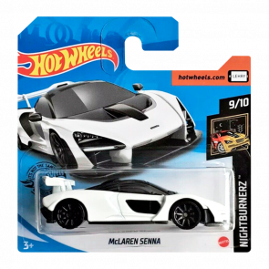 Машинка Базовая Hot Wheels McLaren Senna Nightburnerz 1:64 GHD18 White - Retromagaz