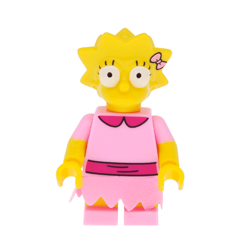 Фигурка Lego The Simpsons Lisa Simpson with Bright Pink Dress Cartoons sim030 Б/У - Retromagaz