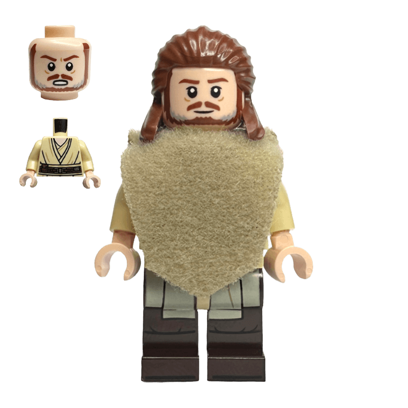 Фігурка Lego Джедай Qui-Gon Jinn Poncho Star Wars sw1334 sw1334a sw1334b 75383 Б/У - Retromagaz
