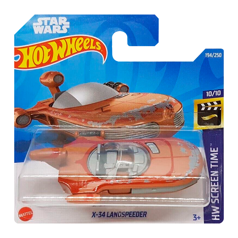 Машинка Базовая Hot Wheels X-34 Landspeeder Star Wars Screen Time 1:64 HYW84 HKG76 HCT60 Red - Retromagaz