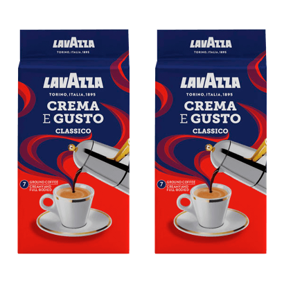 Набор Кофе Молотый 2шт Lavazza Crema e Gusto 250g - Retromagaz