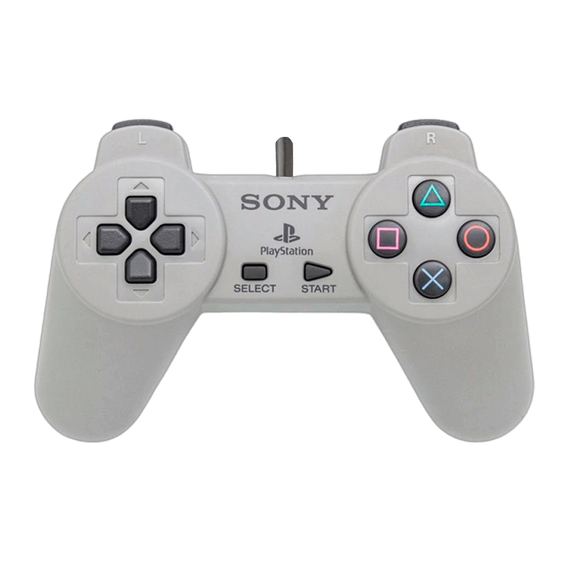 Геймпад Проводной Sony PlayStation 1 SCPH-1080 Grey 2m Б/У - Retromagaz