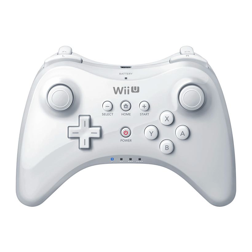 Геймпад Беспроводной Nintendo Wii U WUP-005 Pro Controller White Б/У - Retromagaz