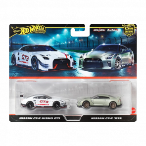 Машинка Premium 2шт Hot Wheels Nissan GT-R NISMO GT3 / Nissan GT-R (R35) 2-Packs 1:64 JBL05 White Машинка Premium 2шт Hot Wheels Nissan GT-R NISMO GT3 / Nissan GT-R (R35) 2-Packs 1:64 JBL05 White - Retromagaz