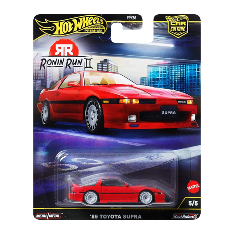 Машинка Premium Hot Wheels Toyota Supra II Ronin Run 1:64 JBK90 Red - Retromagaz