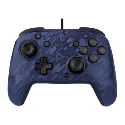 Геймпад Проводной PDP Gaming Switch Faceoff Deluxe + Audio Blue 3m Новый - Retromagaz