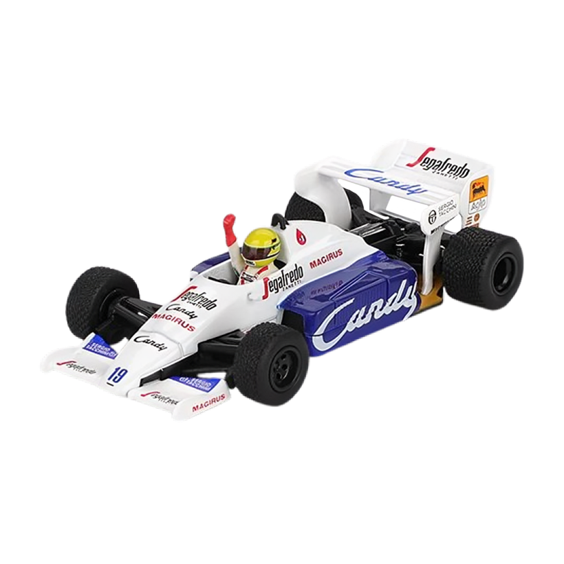 Машинка Premium MINI GT Toleman TG184 - No.19 Ayrton Senna 2nd Monaco GP 1984 1:64 MGT01118 White - Retromagaz