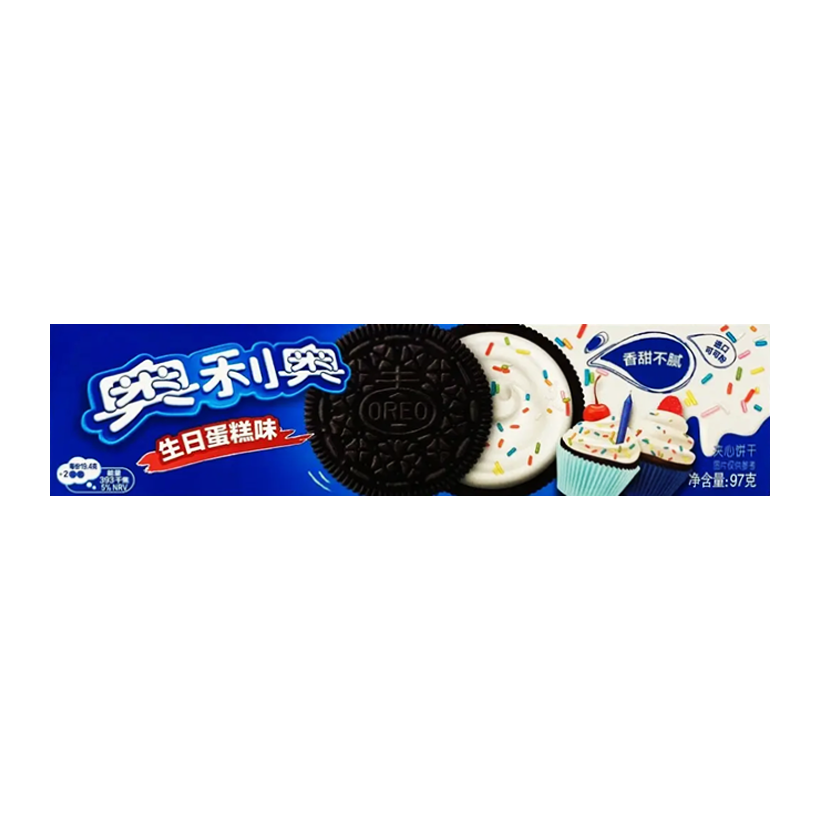Печиво Oreo Азійське Birthday Cake 97g - Retromagaz