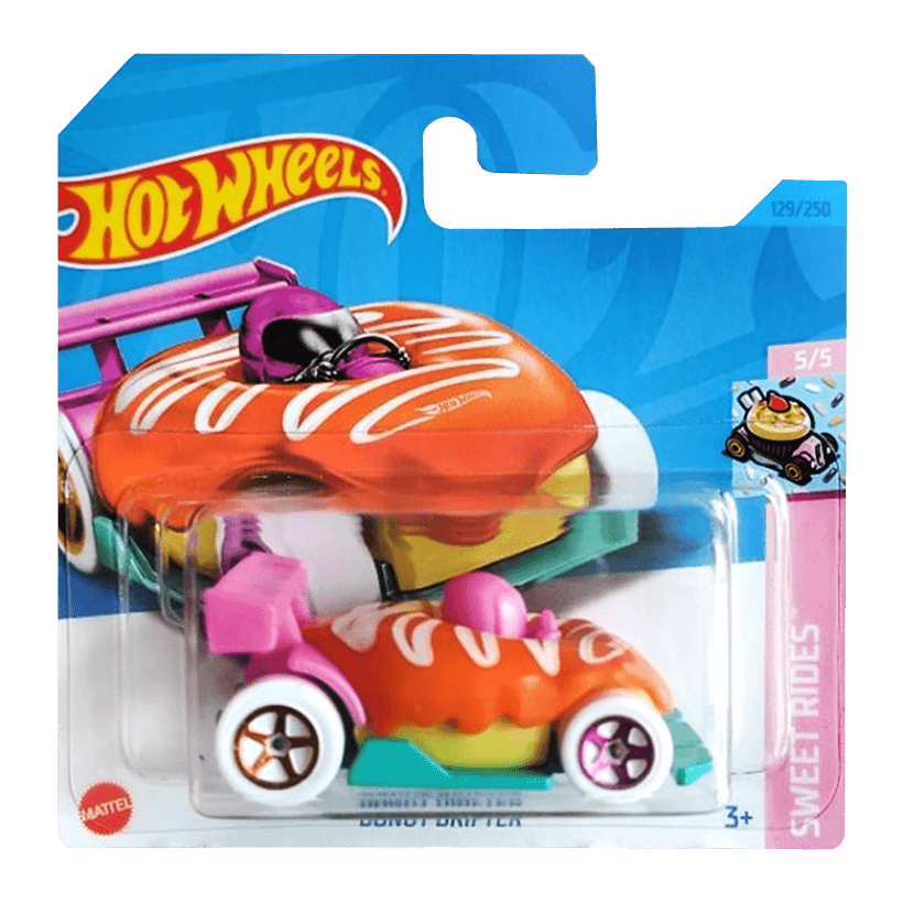 Машинка Базова Hot Wheels Donut Drifter Treasure Hunts Swert Riders 1:64 HKK97 Orange - Retromagaz