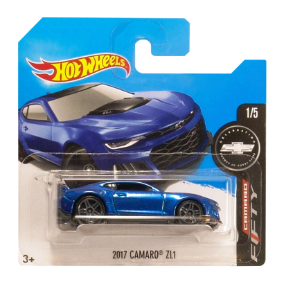 Машинка Базова Hot Wheels 2017 Camaro ZL1 Camaro Fifty 1:64 DVC44 Blue - Retromagaz
