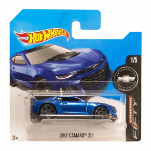 Машинка Базова Hot Wheels 2017 Camaro ZL1 Camaro Fifty 1:64 DVC44 Blue - Retromagaz