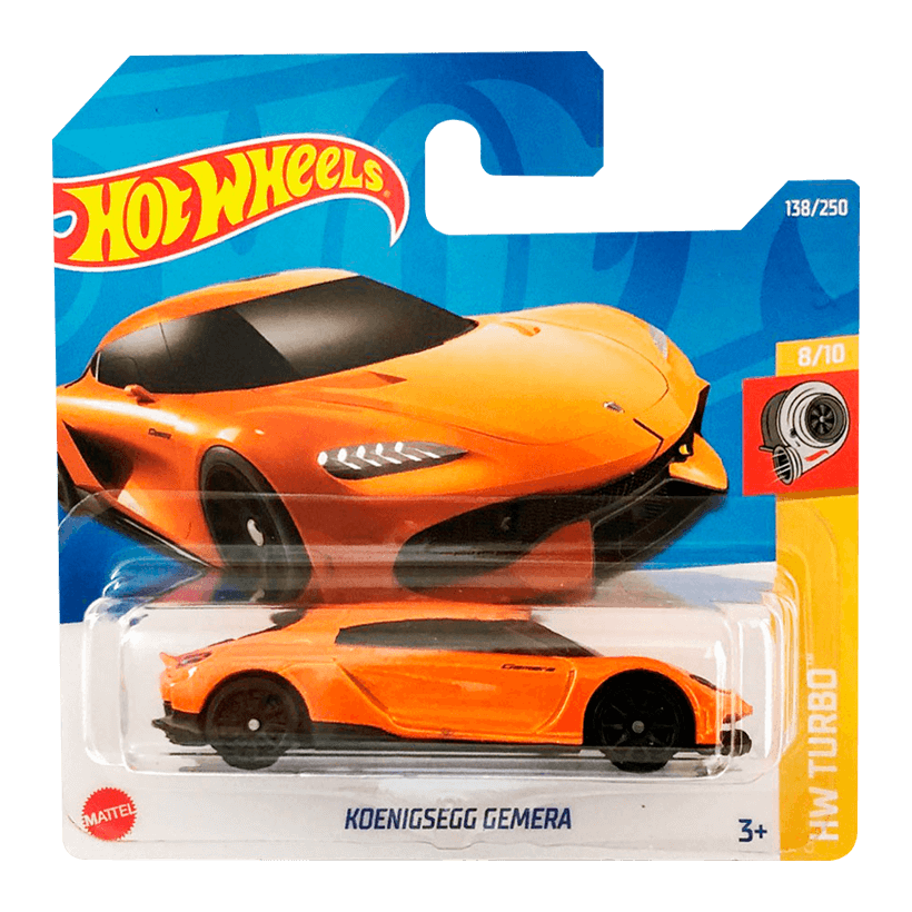 Машинка Базовая Hot Wheels Koenigsegg Gemera Turbo 1:64 HCX35 Orange - Retromagaz