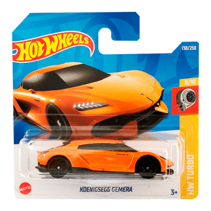 Машинка Базова Hot Wheels Koenigsegg Gemera Turbo 1:64 HCX35 Orange - Retromagaz