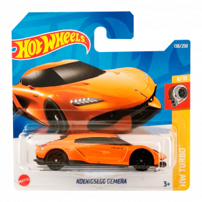 Машинка Базовая Hot Wheels Koenigsegg Gemera Turbo 1:64 HCX35 Orange - Retromagaz