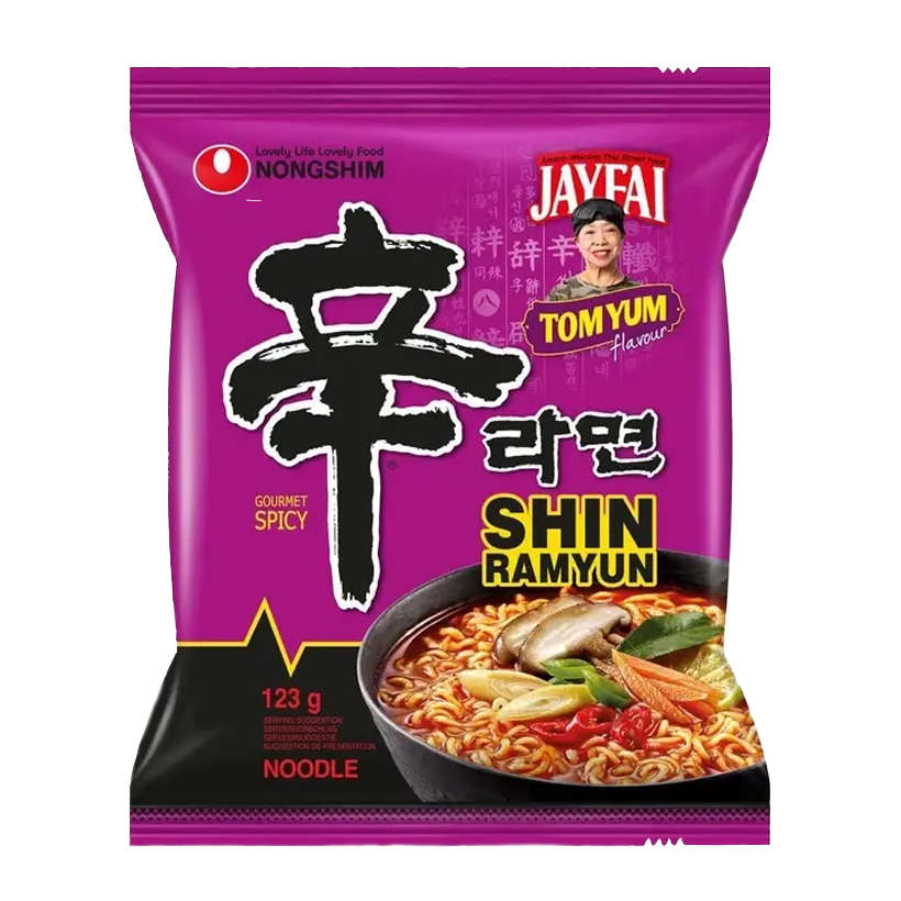 Лапша Nongshim Shin Рамьон Том Ям Острая 123g - Retromagaz