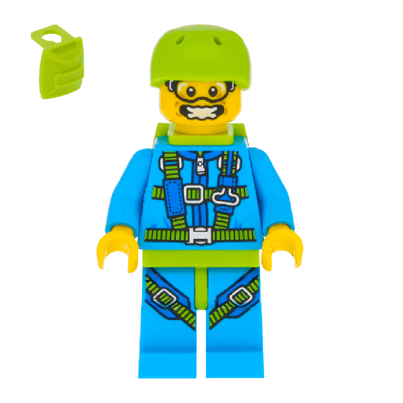 Фігурка Lego Series 10 Skydiver Collectible Minifigures col150 Б/У - Retromagaz