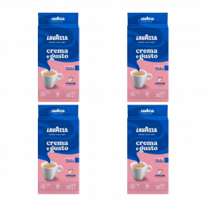 Набір Кава Мелена Lavazza 4шт Crema e Gusto Dolce 250g - Retromagaz