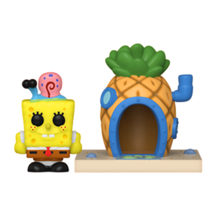 Фигурка FUNKO POP! Bitty Pop Towns SpongeBob SquarePants Губка Боб и Ананасовый Домик 51mm 83638 - Retromagaz