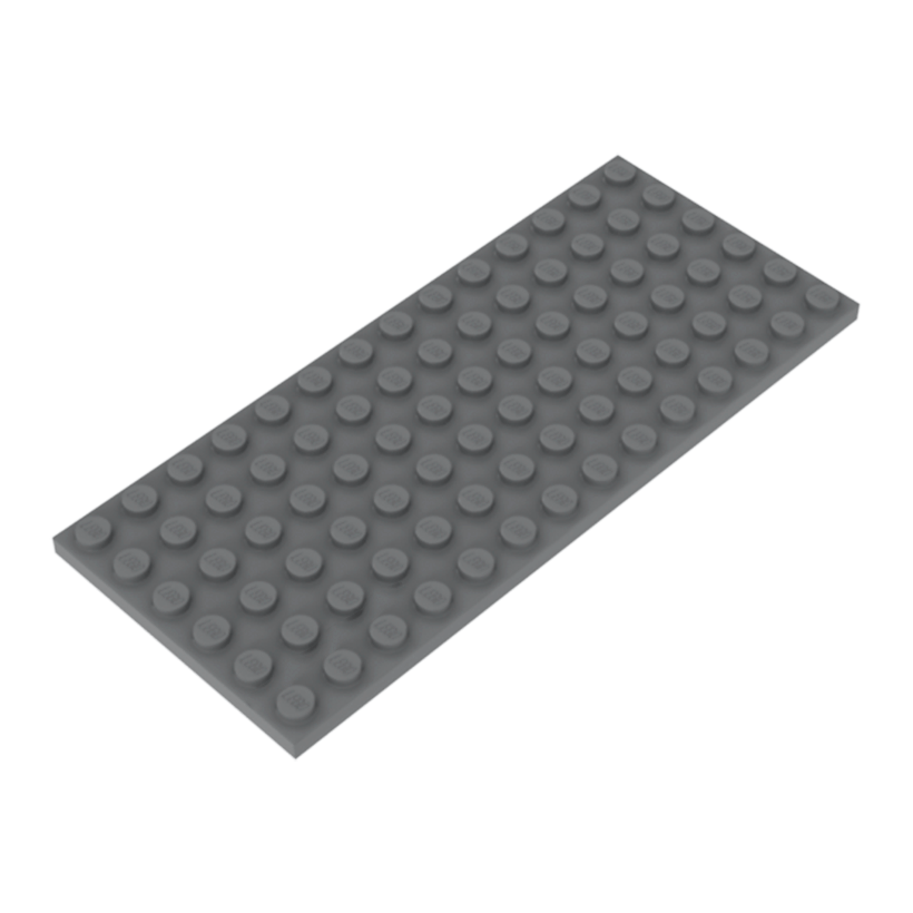 Пластина 2шт Lego Звичайна 6 x 14 3456 345602 4239371 4293831 Light Bluish Grey Б/У - Retromagaz