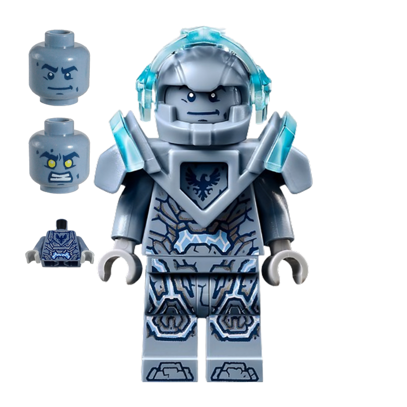 Фігурка Lego Knights Clay Moorington Sand Blue Helmet and Armor Nexo Knights nex106 70356 Б/У - Retromagaz