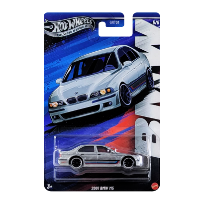 Тематическая Машинка Hot Wheels 2001 BMW M5 BMW 1:64 JBY58 Silver - Retromagaz
