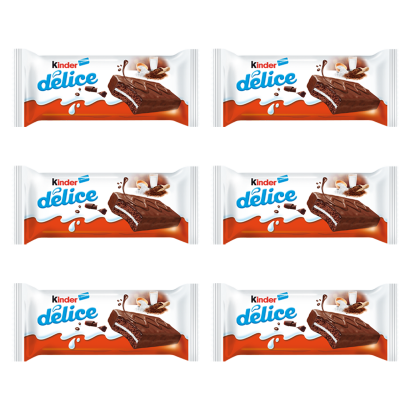 Набір Бісквіт 6шт Kinder Delice з Молочною Начинкою 39g - Retromagaz