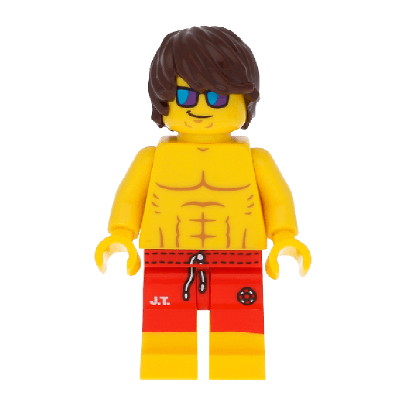 Фигурка Lego Series 12 Lifeguard Collectible Minifigures col12-7 col185 Б/У - Retromagaz