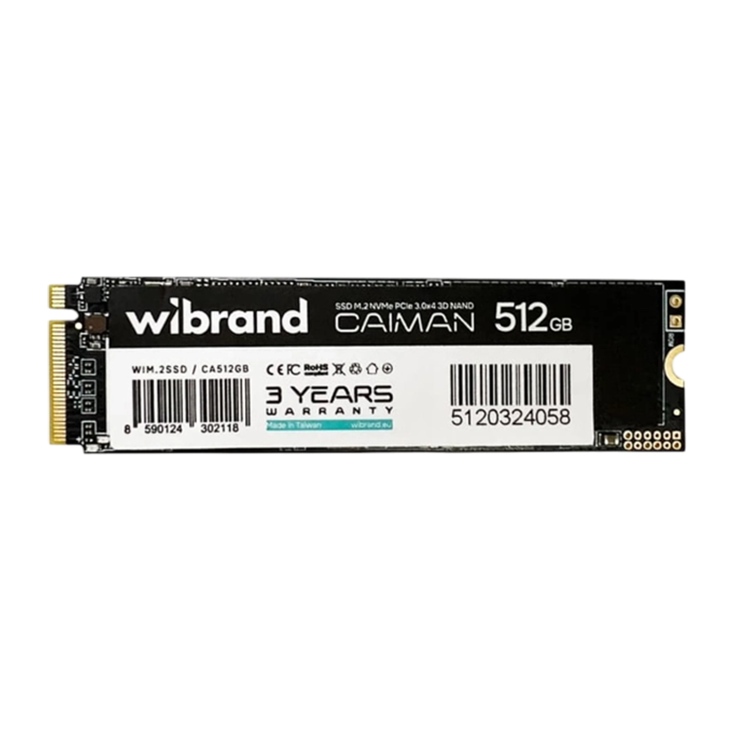 SSD Накопитель Wibrand Caiman M.2 NVMe 512GB - Retromagaz