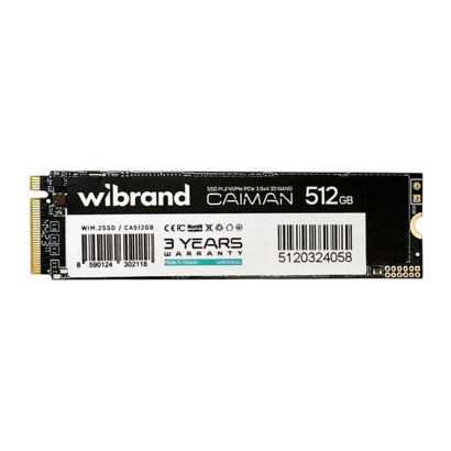 SSD Накопитель Wibrand Caiman M.2 NVMe 512GB - Retromagaz