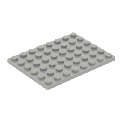Пластина Lego Звичайна 6 x 8 3036 303602 4211408 Light Bluish Grey 10шт Б/У - Retromagaz