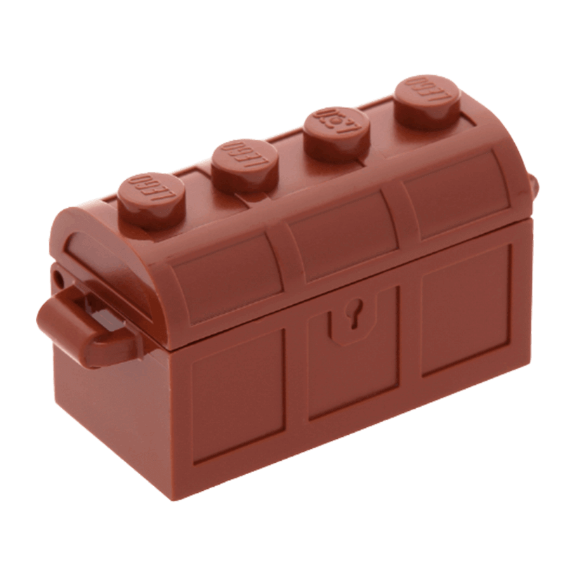 Емкость 2шт Lego Treasure Chest Bott Lid 2 x 4 x 2 4738ac01 4739a 4280114 4533101 6167676 6254220 Reddish Brown Б/У - Retromagaz