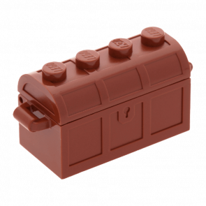 Емкость Lego 2 x 4 x 2 Treasure Chest Bott Lid 4738ac01 4211162 4280114 4533101 4739a 29336 62623 28699 4211163 6167676 6254220 Reddish Brown 10шт Б/У