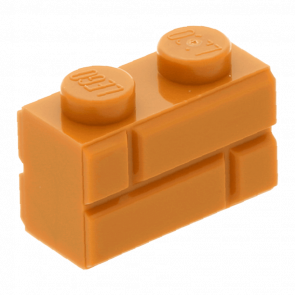 Кубик Lego with Masonry Profile Модифікована 1 x 2 98283 4656783 Medium Nougat 20шт Б/У